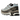Salomon XT-6 Gore-Tex NAKED Copenhagen baskets en vue angulaire avec tige noire, semelle blanche et détails visibles sur les lacets orange.