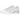 Salomon XT-Pathway 2 White Metal baskets vue latérale avec tige en mesh technique blanc, détails argentés et semelle extérieure crantée.