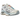 Salomon XT 4 OG Vanilla Ice Ballad Blue baskets vue latérale avec empeigne blanche, détails bleus, système de laçage et semelle robuste
