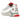 Salomon XT-4K Kith Kithmas White Red baskets vue latérale avec empeigne blanche, détails rouges, système de laçage technique et semelle durable