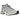 Salomon XT-Whisper Silver Lunar Rock baskets vue latérale mettant en avant l'empeigne gris argenté, les lacets fins et la semelle technique.