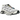 Salomon XT-6 White Vanilla Ice Plum baskets vue latérale avec tige en mesh blanc, système de laçage rapide et détails violets