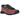 Salomon XT-6 Skyline Black Coffee Rouge Red baskets vue latérale avec tige marron foncé, détails rouges et semelle extérieure durable