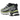 Salomon XT-6 Skyline Black Sharp Green baskets en vue latérale, présentant une empeigne en mesh noir, des détails verts, un laçage et semelle