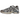 Salomon XT-Whisper Falcon Pewter baskets vue latérale avec tige en textile gris et beige, système de laçage technique et semelle extérieure robuste