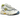 New Balance 1000 Sea Salt Heron Blue baskets vue latérale avec empeigne couleur crème, accents bleus et semelle robuste à motifs texturés.