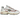 New Balance 1000 Sea Salt Astro Dust baskets vue latérale avec empeigne en mesh beige, empiècements en cuir marron et semelle épaisse blanche
