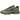New Balance 1000 Dark Olivine Magnet baskets vue latérale avec empeigne en mesh et cuir vert foncé et une semelle en caoutchouc ondulée détaillée.