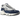 New Balance 1000 Navy Sea Salt baskets vue latérale, présentant une combinaison de panneaux bleu marine, tige blanche et semelle robuste