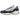 Baskets New Balance 1000 Navy Sea Salt en vue latérale, mettant en valeur la combinaison de tons bleu marine et crème avec une empeigne détaillée.