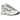 New Balance 1000 Sea Salt Grey baskets vue latérale avec mesh blanc, superpositions en daim gris, détails ondulés et semelle blanche épaisse.