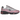 New Balance 1000 Pink Metallic Silver baskets vue latérale avec détails roses et argentés brillants ainsi qu'une semelle intermédiaire blanche