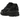 Baskets New Balance 1906D Protection Pack Black Leather vue latérale avec superpositions en cuir noir, bords effilochés et semelle noire