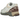 New Balance 1906D Clay Ash Licorice baskets en vue angulaire avec détails texturés gris et marron, lacets beiges et semelle intermédiaire