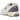 New Balance 1906R Sea Salt Radiant Purple baskets vue latérale avec mesh blanc, détails violets et semelle extérieure en gomme.