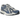 New Balance 1906R Vintage Indigo baskets en vue latérale avec des empiècements bleus et argentés et des lacets