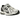 Baskets New Balance 1906R Silver Black en vue latérale, dotées de superpositions argentées, d'une base en mesh noir et d'une semelle amortissante.