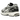 New Balance 1906R Silver Black baskets vue latérale avec détails en mesh argenté, logo N noir et semelle extérieure amortissante N-ergy visible.