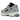 New Balance 1906R Silver Metallic Nightwatch Green baskets en vue profil angulaire avec une finition argentée métallisée et des détails verts