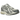 New Balance 1906R Moonrock Silver baskets vue latérale avec empeigne en mesh argentée détaillée, superpositions synthétiques et semelle blanche