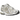 Baskets New Balance 1906R White Rain Cloud Silver Metallic vue sous un angle avec détails en mesh argentés et semelle blanche