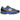 New Balance 1906R Action Bronson Medusa Azul baskets vue angulaire montrant une empeigne en mesh détaillée avec des nuances de bleu.