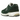 New Balance 1906R Nightwatch Green baskets vue en angle dynamique avec tige en mesh vert profond, détails en cuir et semelle robuste.