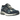 New Balance 2002R Protection Pack Dark Navy baskets en vue angulaire avec empiècements en daim, bords effilochés et semelle intermédiaire amortissante