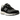 Baskets New Balance 2002R Black Sepia en vue angulaire avec empeigne en maille noire, détails en daim, semelle intercalaire sombre et logo N classique