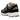 New Balance 2002R Black Sepia baskets vue latérale, avec une empeigne en daim noir et mesh, complétée par une semelle intermédiaire beige