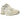 New Balance 2002R Linen baskets vue latérale avec des détails en cuir beige, une semelle intermédiaire blanche et une semelle extérieure grise.