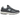 Baskets New Balance 2002R Magnet Lead vue latérale avec détails en daim gris, empeigne en mesh et semelle extérieure noire