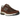 New Balance 2002R Rich Oak Dark Mushroom baskets vue sous un angle avec une tige en daim marron, des détails en maille et une semelle intermédiaire amortissante.