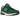 New Balance 2002r Forest Green baskets en vue latérale classique avec tige en daim et mesh vert foncé et une semelle intermédiaire grise.