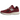 New Balance 2002R Bordeaux baskets vue latérale avec tige en daim bordeaux, détails blancs et semelle à amorti N-ergy visible.