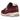 New Balance 2002R Bordeaux baskets vue latérale avec empeigne bordeaux, détails gris, logo N, lacets et semelle intermédiaire blanche amortissante
