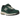New Balance 2002R Nightwatch Green baskets en profil latérale avec une tige en daim vert foncé, des détails blancs et une semelle N-ergy amortissante.
