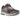 New Balance 2002R Black Fig baskets vue angulaire avec détails en daim bordeaux, mesh noir et logo N gris sur le côté