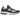 New Balance 2002R Vintage Indigo Calm Taupe baskets vue de profil, présentant une combinaison de daim bleu marine et mesh beige avec une semelle amortissante