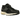New Balance 2002r Vintage Black baskets de profil avec une tige en mesh noir et une semelle usée