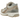 New Balance 2002R Driftwood Sandstone baskets vue latérale avec empeigne en daim et mesh beige, lacets beiges et semelle intermédiaire blanche.