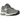 New Balance 2002R Steel Grey Orca baskets en vue latérale avec des panneaux en daim gris, du mesh noir et une semelle intermédiaire amortissante.