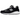 New Balance 990v2 MiUSA Black Grey baskets vue latérale avec empeigne en daim noir, panneaux en mesh gris et semelle intermédiaire blanche Abzorb
