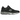New Balance 991 MiUK Black Magnet Smoked Pearl baskets vue latérale avec une tige en cuir noir et daim gris ainsi qu'une semelle extérieure robuste.