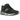 New Balance 991 MiUK Black Magnet Smoked Pearl baskets en vue latérale avec détails en daim noir et empeigne grise
