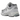 New Balance 2002R Grey baskets en vue latérale avec empeigne grise en daim et mesh, logo N emblématique et semelle intermédiaire ABZORB