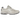 New Balance 2002R Bone Light Aluminum baskets en vue latérale avec empeigne beige, détails gris, logo N sur le côté et semelle amortissante.