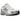 New Balance 860v2 Sea Salt Harbor Grey baskets vue latérale avec empeigne en mesh blanc, détails argentés et une semelle amortissante confortable.