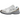 New Balance 860v2 Sea Salt Gold Metallic baskets en vue latérale angulaire avec une empeigne en mesh blanc cassé et des détails dorés.