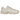 New Balance 530 Moonbeam baskets vue latérale avec empeigne en mesh crème, détails gris, semelle intermédiaire blanche et logo N